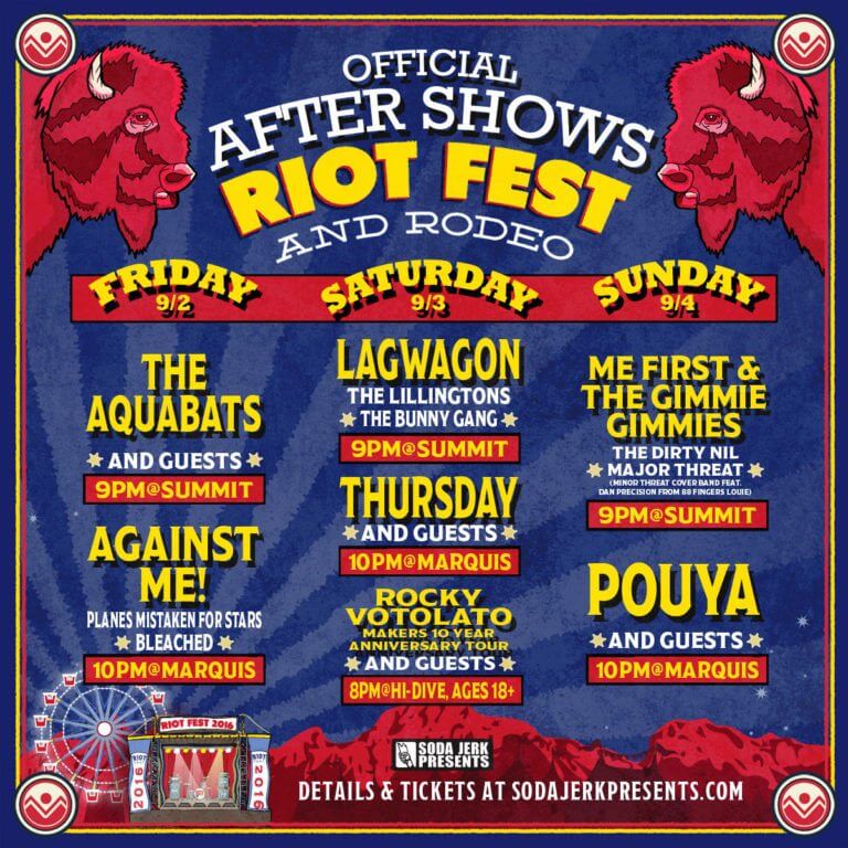 Riot Fest After Party Shows The Denver Ear